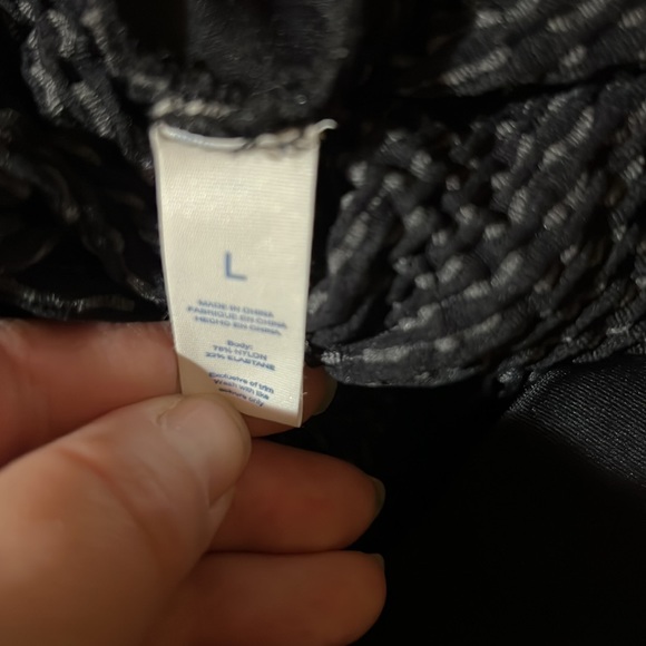 Tik Tok leggings. Size Large gray and black. - Picture 4 of 5